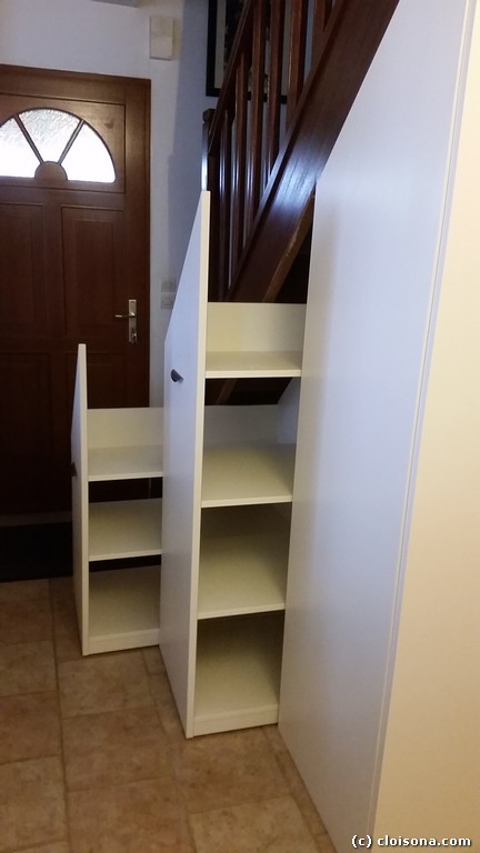 meuble sous escalier